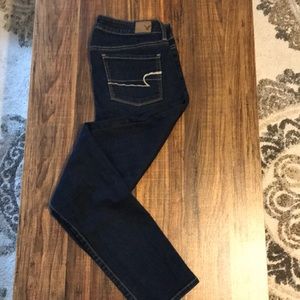 American Eagle Dark Wash Skinny Jeans Size 10